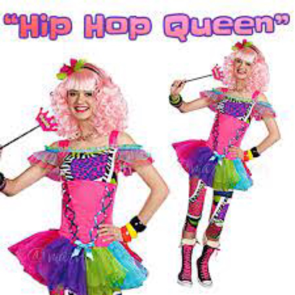Hip Hop Queen Costume Junior Sz Sm 3-5 - Picture 4 of 5